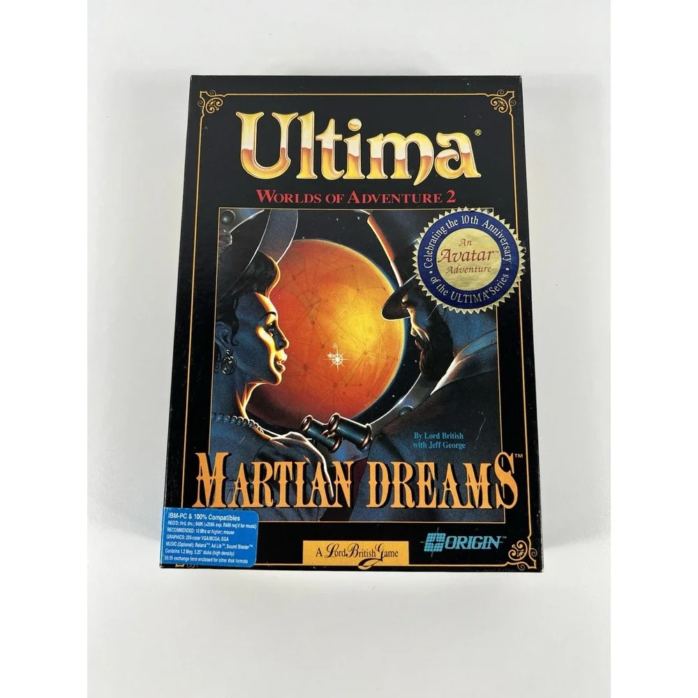 Ultima Worlds of Adventure 2 Martian Dreams 5.25